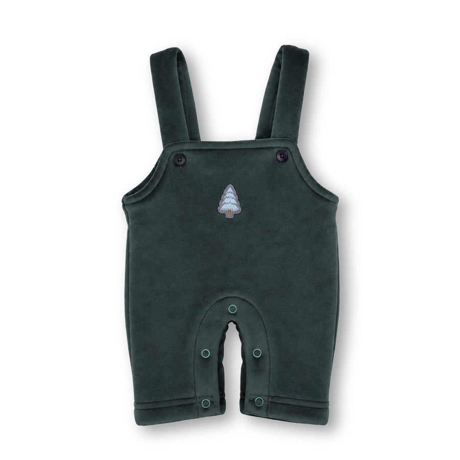 Winter Dungaree Set - Tree Print