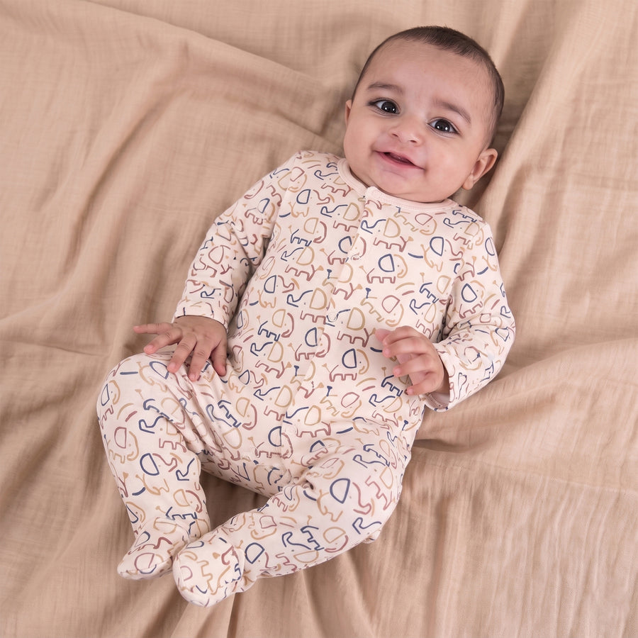 Romper Set - Elephant Print Pack of 3