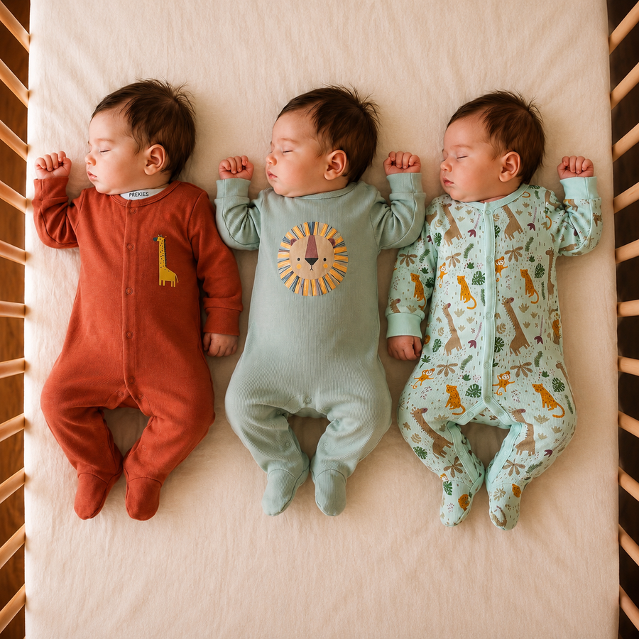 Romper Set - Lion Print Pack of 3
