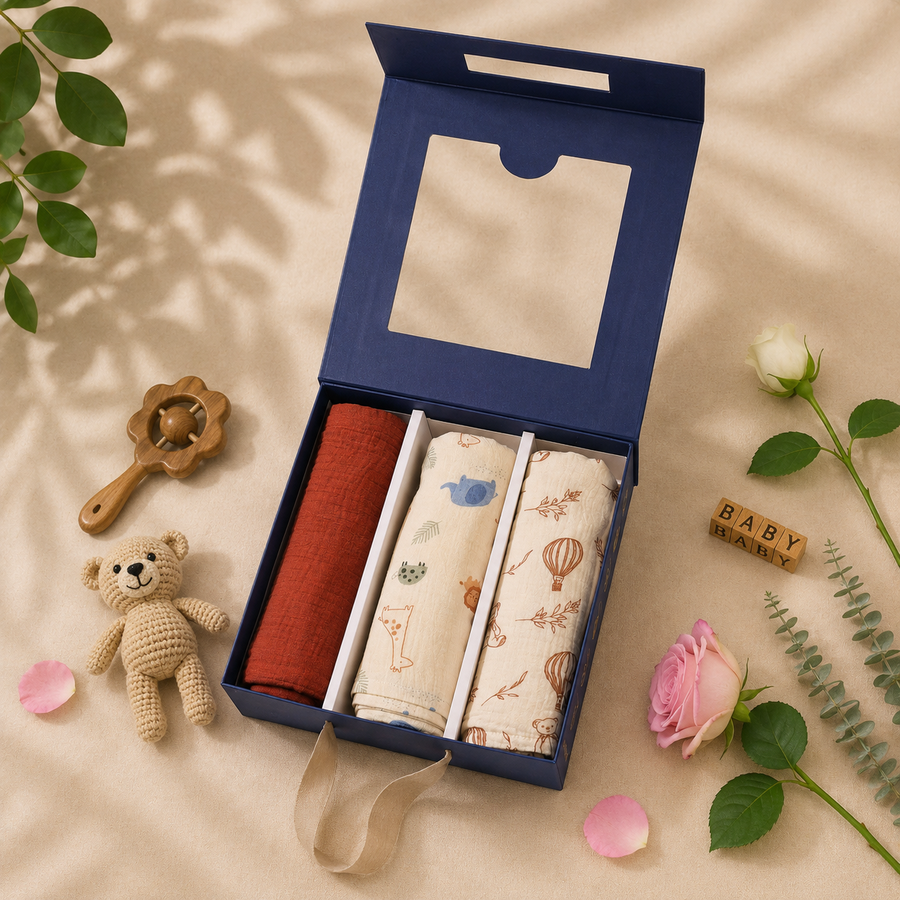Swaddle Set - Safari Trail