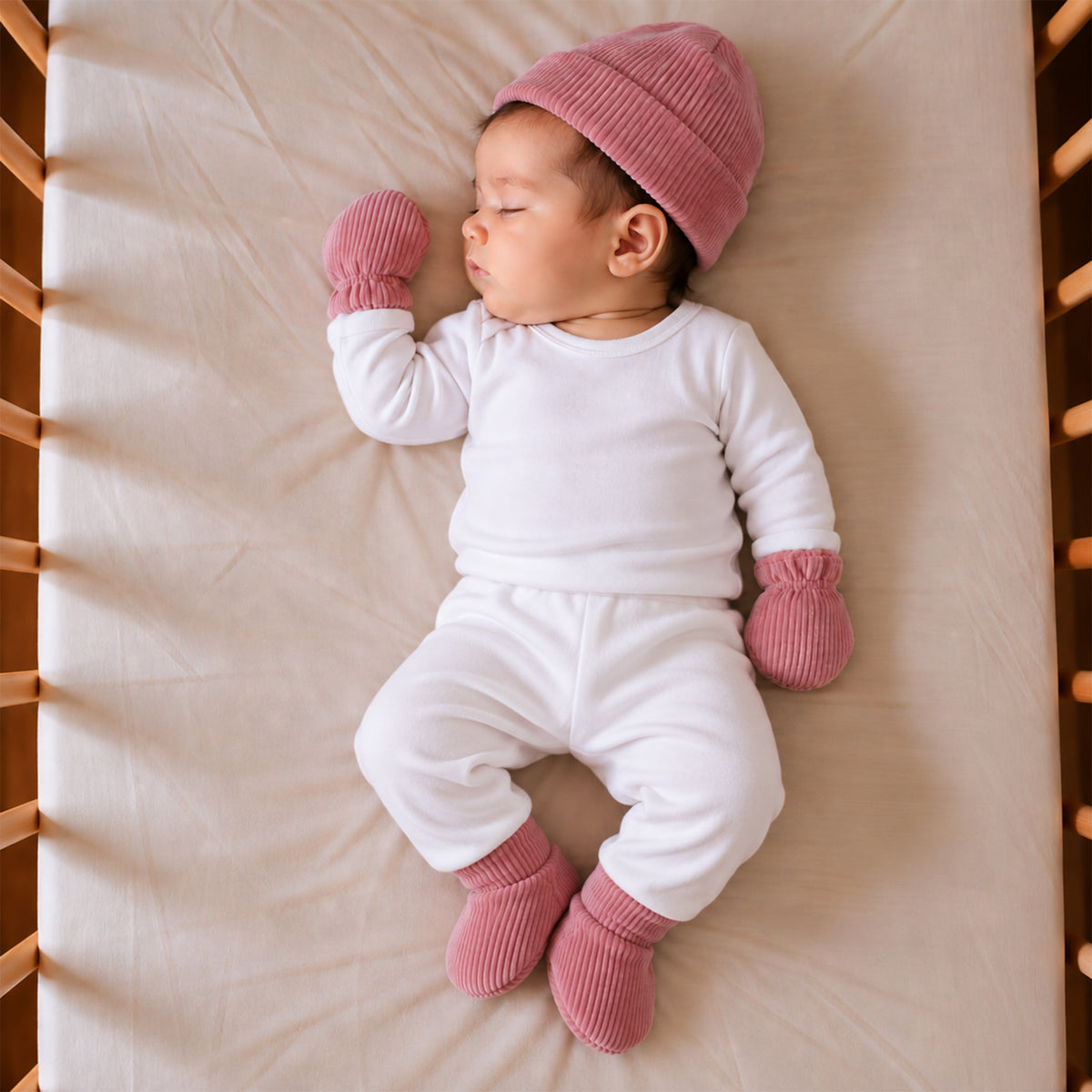 Winter Cap, Mittens & Booties - Elephant Print