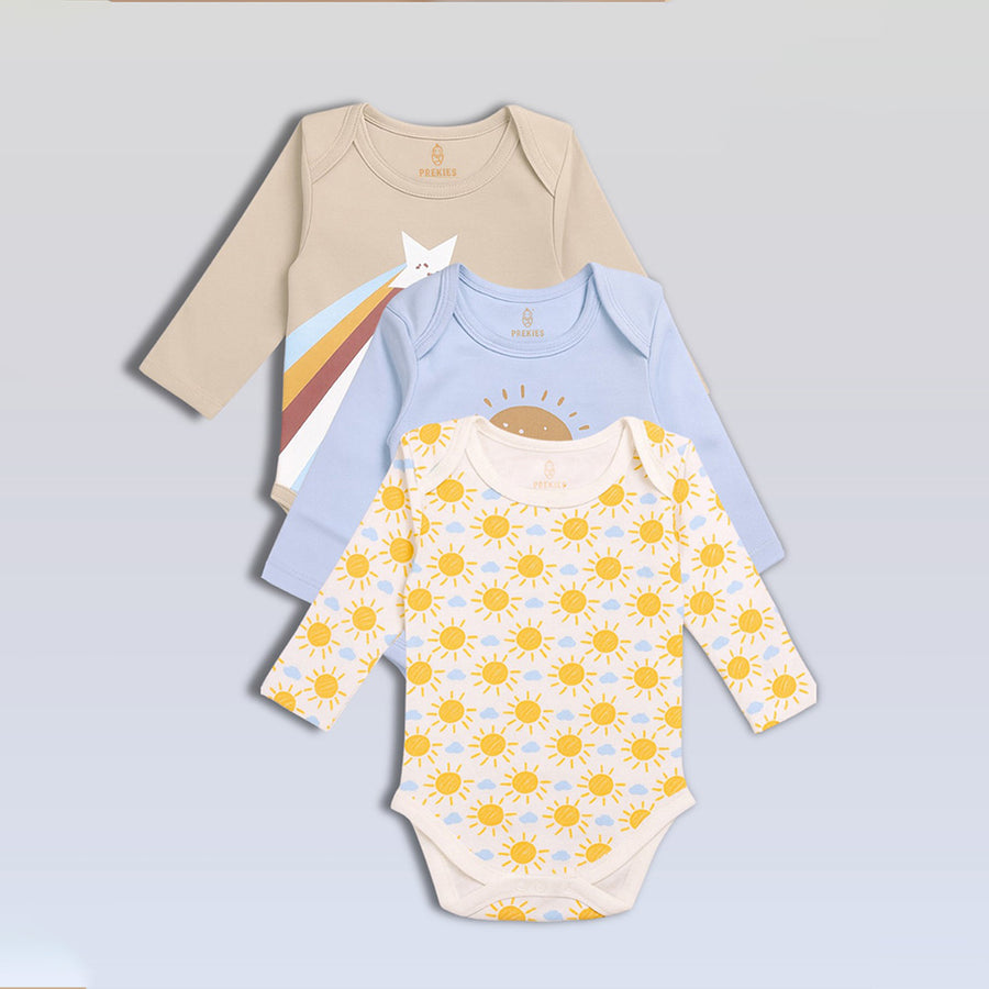 Onesie Set of 3 - Rainbow Print