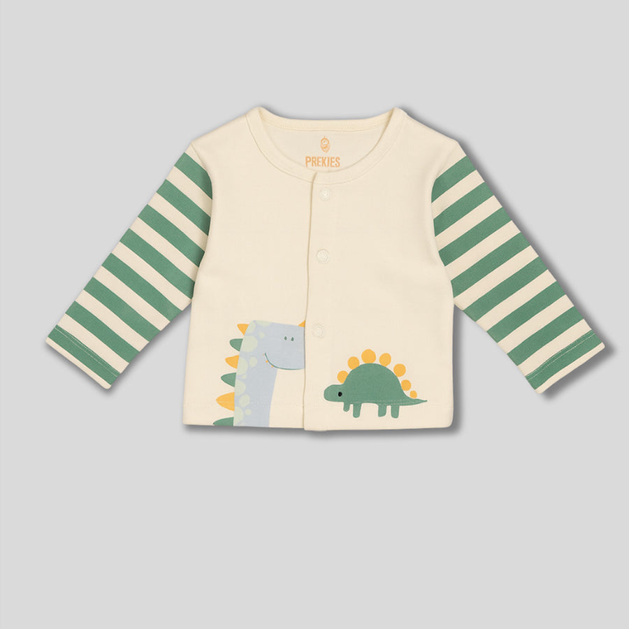 Set of 3 Jhablas - Dino Print (Green & Blue)