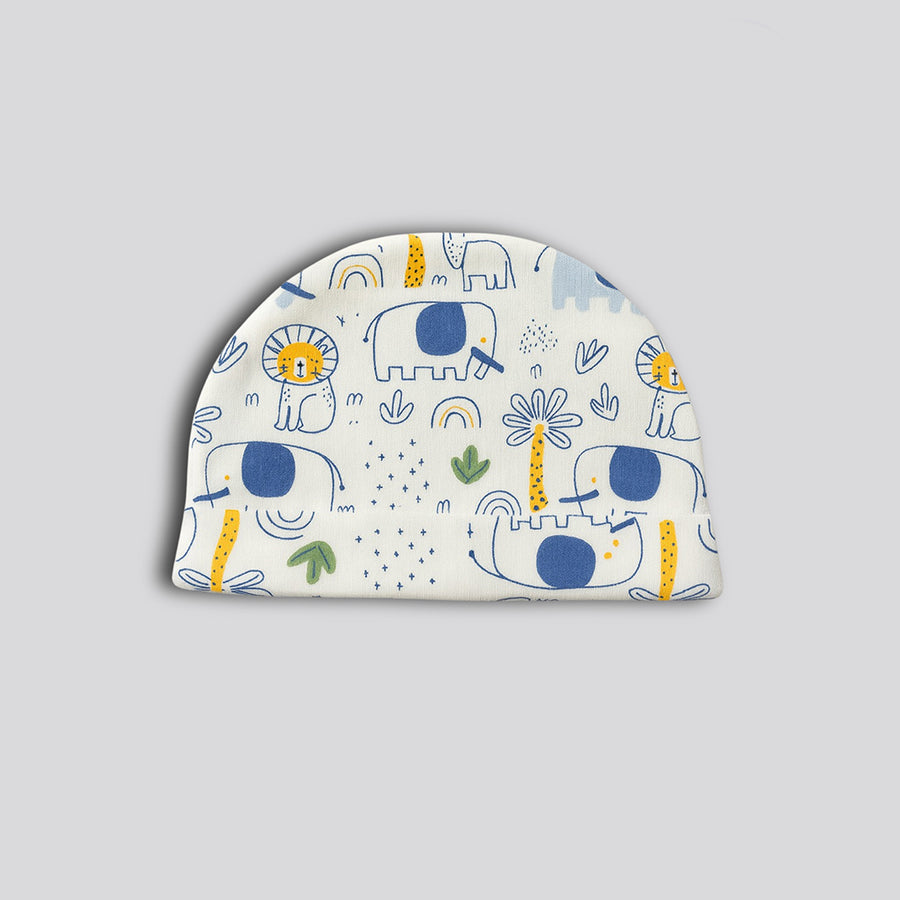 Cap, Mitten & Booties - Lion Print