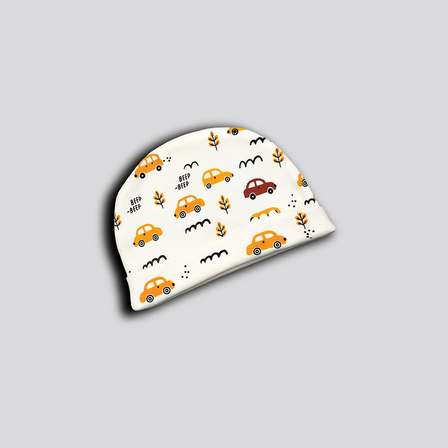 Cap, Mitten & Booties - Car Print