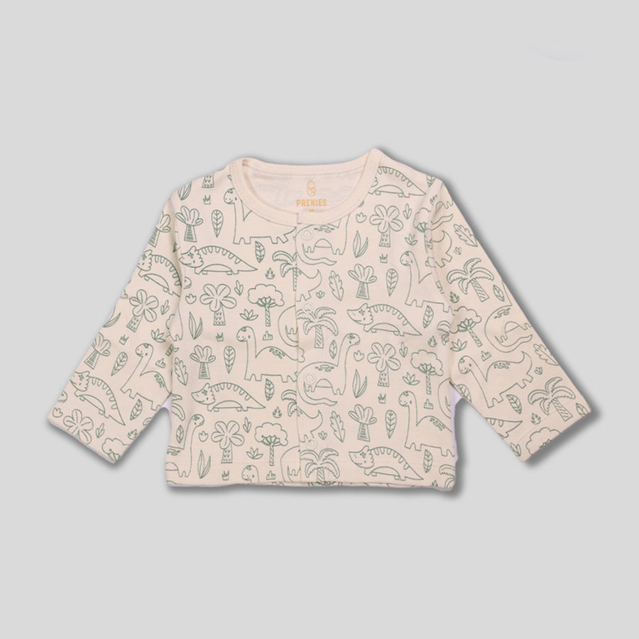 Set of 3 Jhablas - Dino Print (Green & Blue)