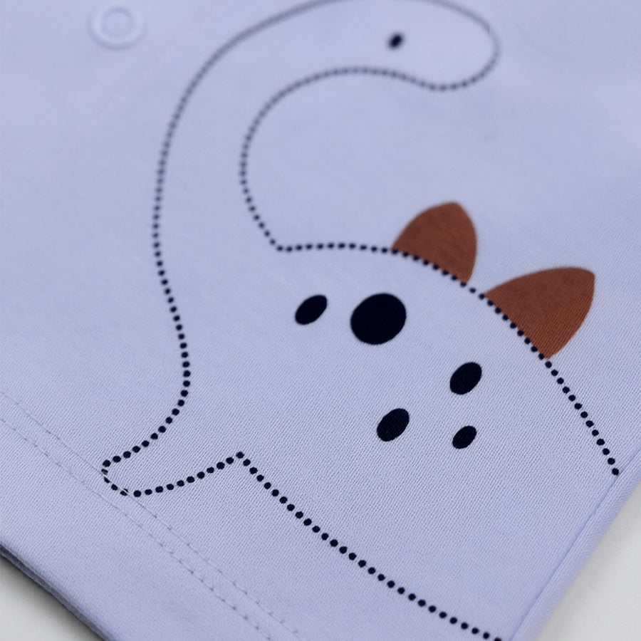 Set & Suit - Dino Print (Blue)