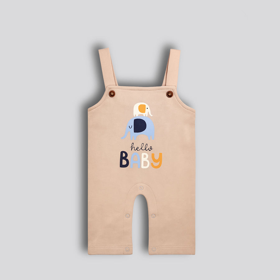 Dungaree Set - Elephant Print & Lion Print