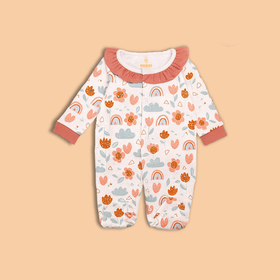 Romper Set - Flower Print Pack of 3