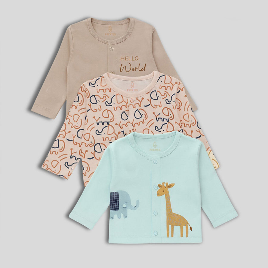 Set of 3 Jhablas - Elephant Print