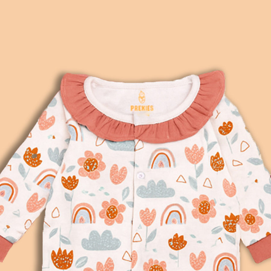 Romper Set - Flower Print Pack of 3