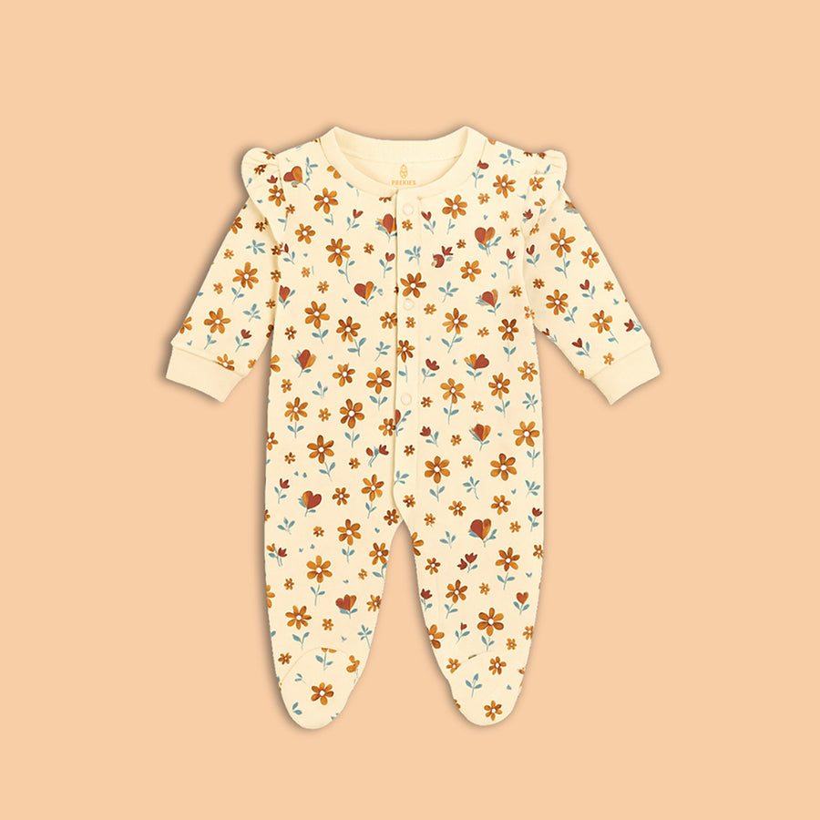 Romper Set - Flower Print Pack of 3