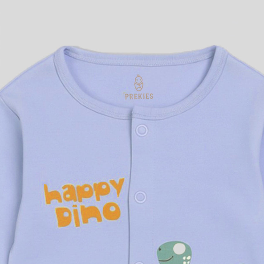 Set of 3 Jhablas - Dino Print (Green & Blue)