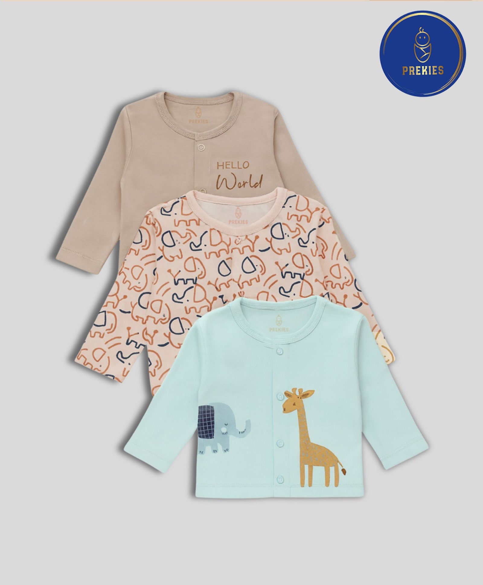 Set of 3 Jhablas - Elephant Print