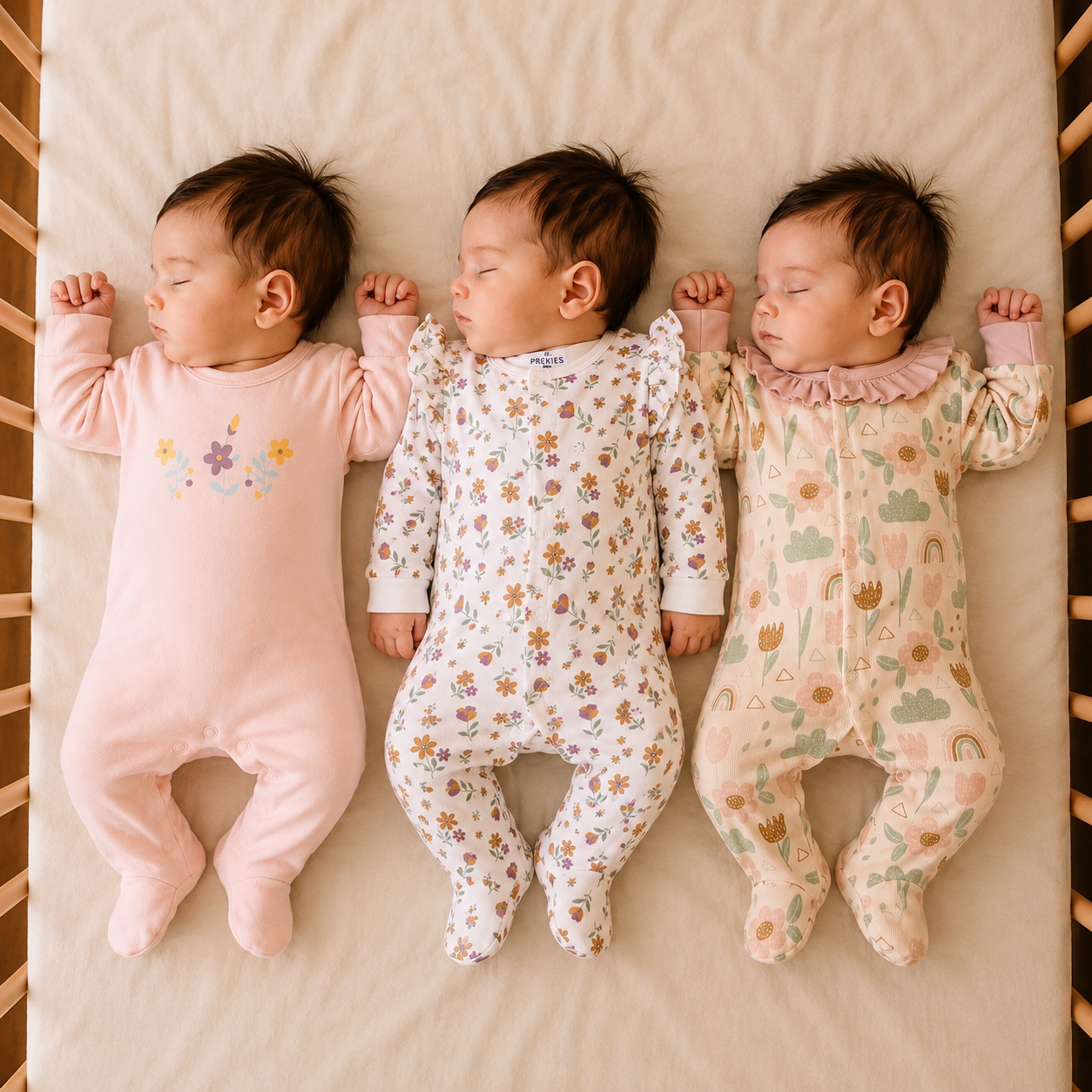 Romper Set - Flower Print Pack of 3