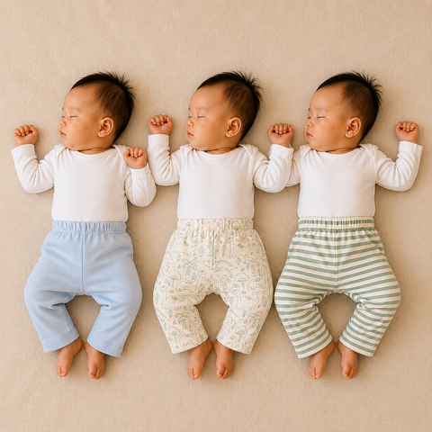 Set of 3 Pyjamas - Dino Print (Green & Blue)