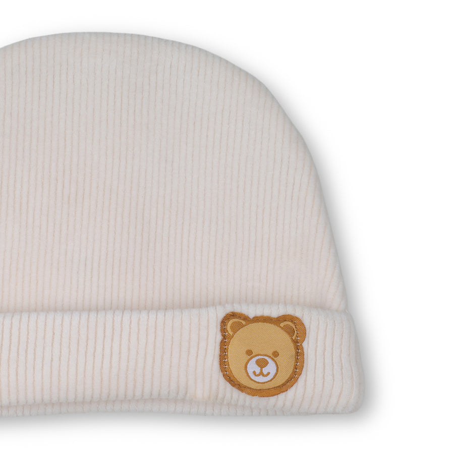 Winter Cap, Mittens & Booties - Teddy Print